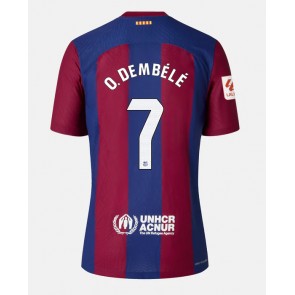 Barcelona Ousmane Dembele #7 Hemmatröja 2023-24 Korta ärmar